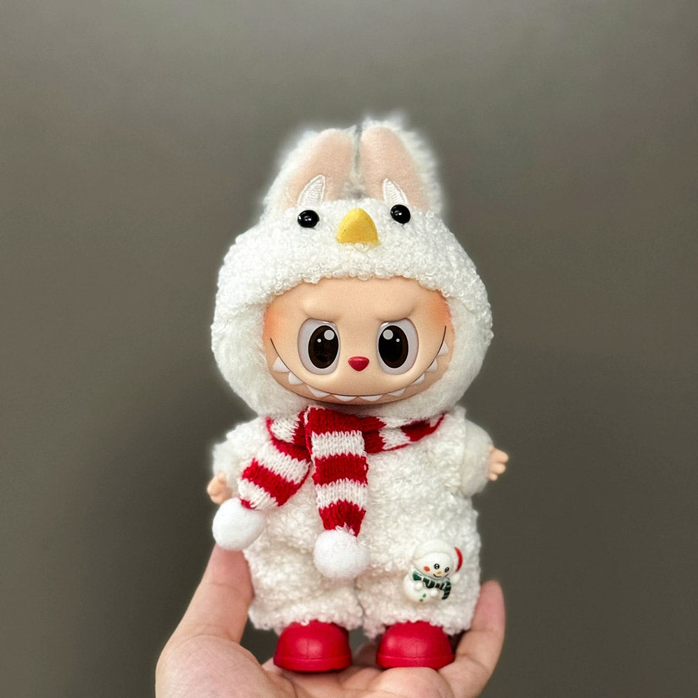 Christmas Outfit & Shoes Set for 6.7-inch (17cm) Vinyl Figures – Labubu & Similar Dolls