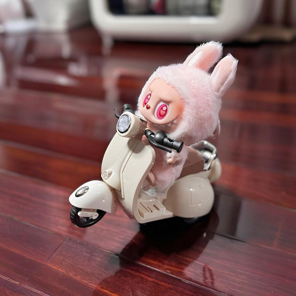 Labubu Electric Toy Motorcycle – Battery-Powered Action Scooter for Soft Vinyl Figures