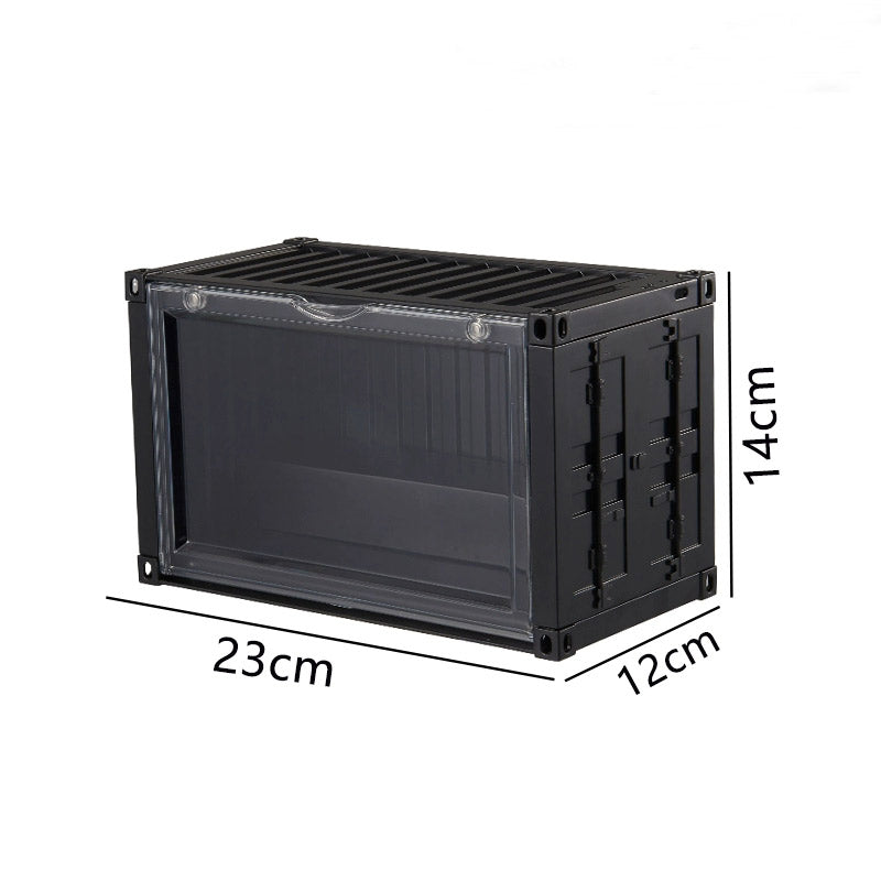 POP MART Blind Box Display Case – Stackable Container Cabinet for Figurines & Collectibles, Transparent Magnetic Door