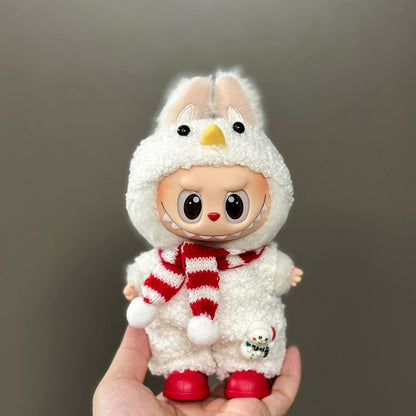 Christmas Outfit & Shoes Set for 6.7-inch (17cm) Vinyl Figures – Labubu & Similar Dolls