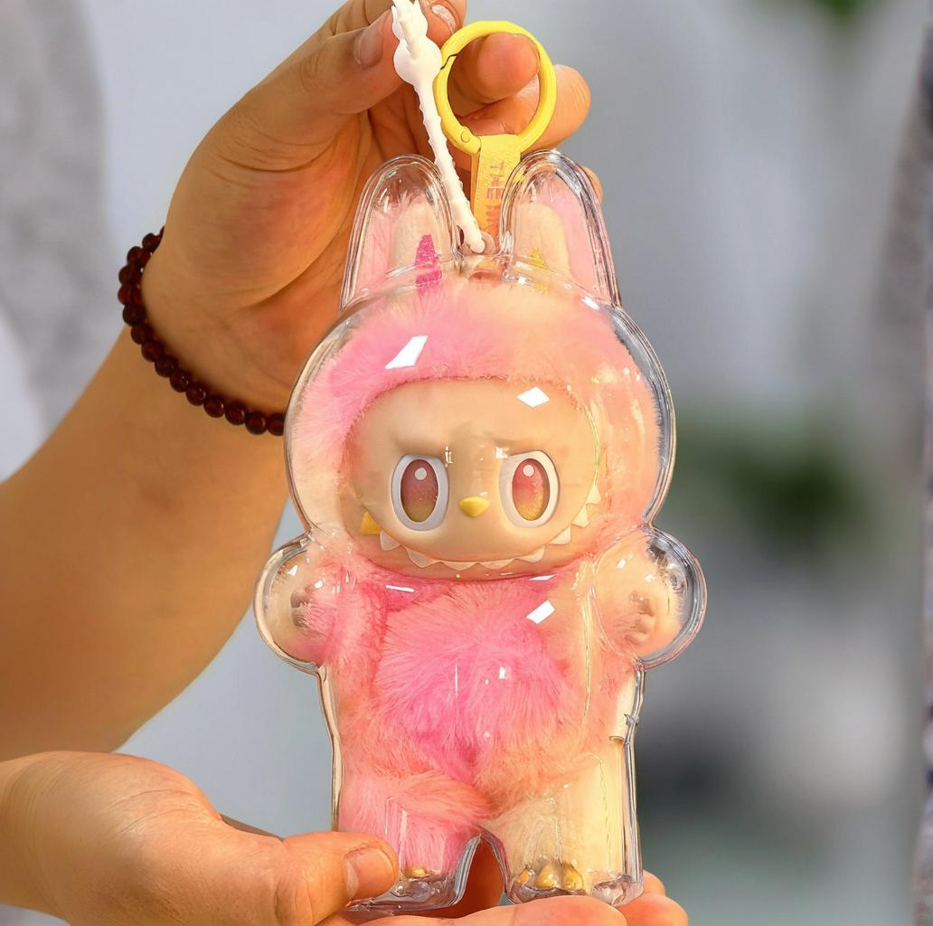 Clear Acrylic Protective Case for Labubu The Monsters – Big Into Energy Version (Standing)