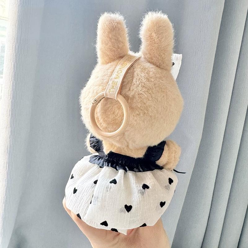 Cute Outfits for 17cm Seated Labubu Keychain Dolls – Clothes Only, Multiple Styles Available