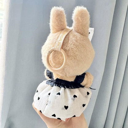 Cute Outfits for 17cm Seated Labubu Keychain Dolls – Clothes Only, Multiple Styles Available