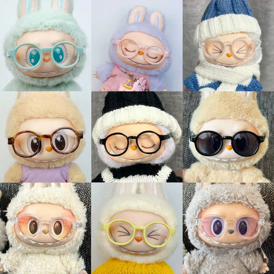 Glasses Accessories for 17cm Labubu Dolls – Multiple Styles (Doll Not Included)