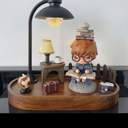Hirono the Geographer Diorama Display Set – POP MART Blind Box Accessories (Figure Not Included)