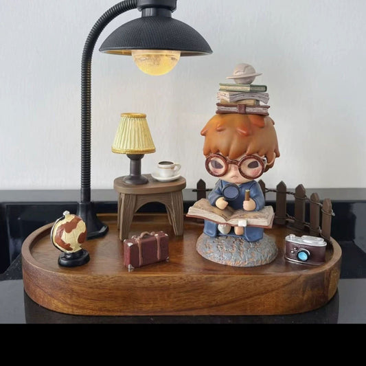 Hirono the Geographer Diorama Display Set – POP MART Blind Box Accessories (Figure Not Included)