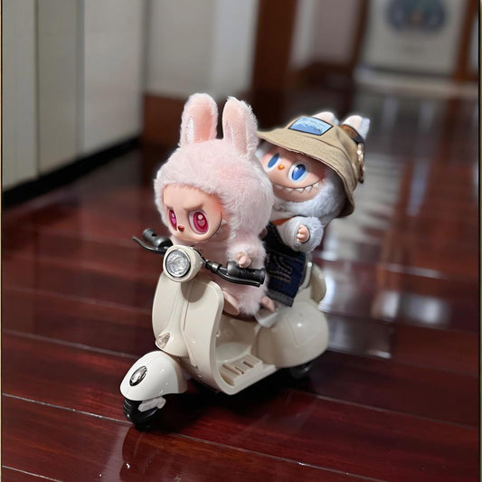 Labubu Electric Toy Motorcycle – Battery-Powered Action Scooter for Soft Vinyl Figures
