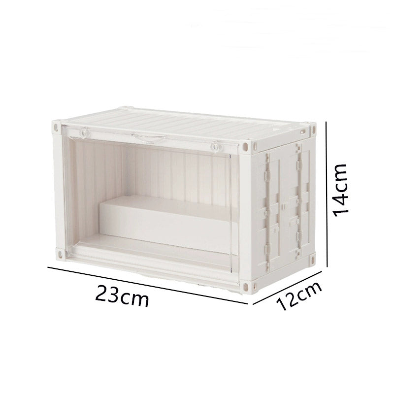 POP MART Blind Box Display Case – Stackable Container Cabinet for Figurines & Collectibles, Transparent Magnetic Door
