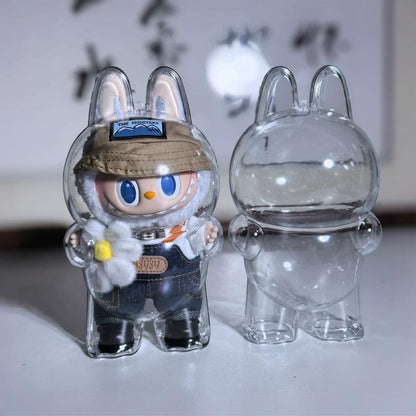 Protective Acrylic Display Case for LABUBU Spring In Wild Plush Pendant