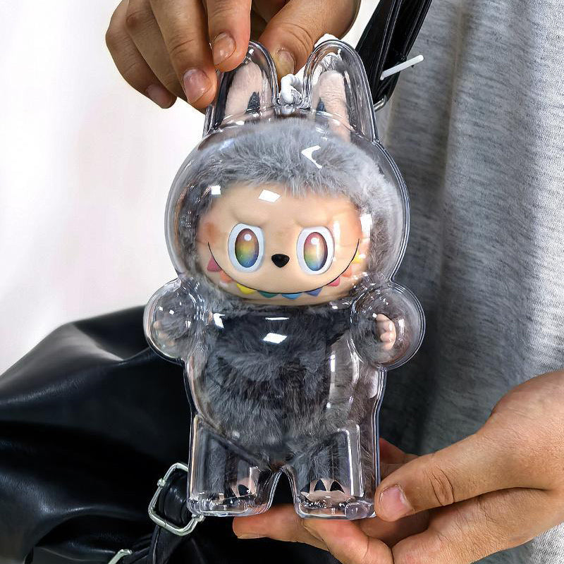Clear Acrylic Protective Case for Labubu The Monsters – Big Into Energy Version (Standing)