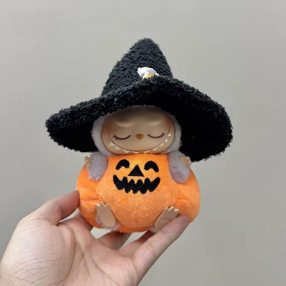 Cute Outfits for 17cm Seated Labubu Keychain Dolls – Clothes Only, Multiple Styles Available
