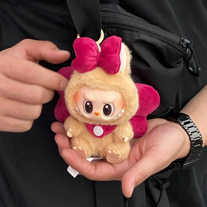 Cute Outfits for 17cm Seated Labubu Keychain Dolls – Clothes Only, Multiple Styles Available