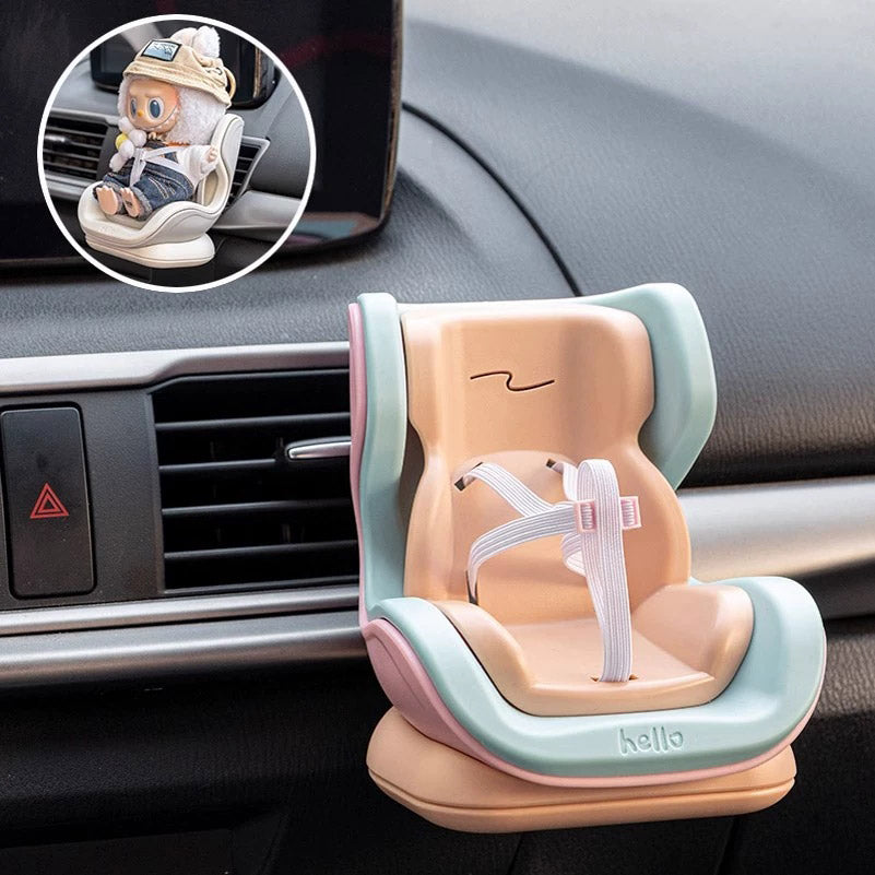 Labubu Car Seat Display Model – OB11-Compatible Toy Seat with Magnetic Base