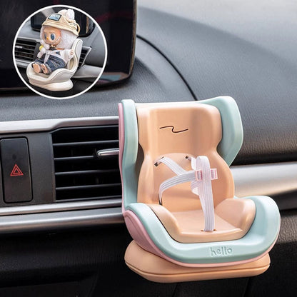 Labubu Car Seat Display Model – OB11-Compatible Toy Seat with Magnetic Base