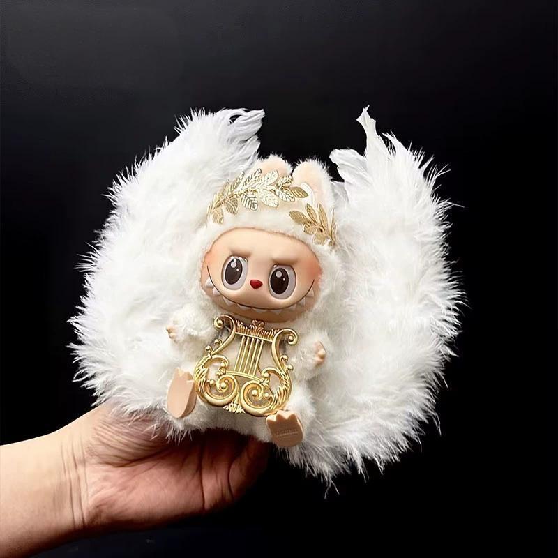 Cute Outfits for 17cm Seated Labubu Keychain Dolls – Clothes Only, Multiple Styles Available